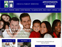 Tablet Screenshot of childfamilyservice.com